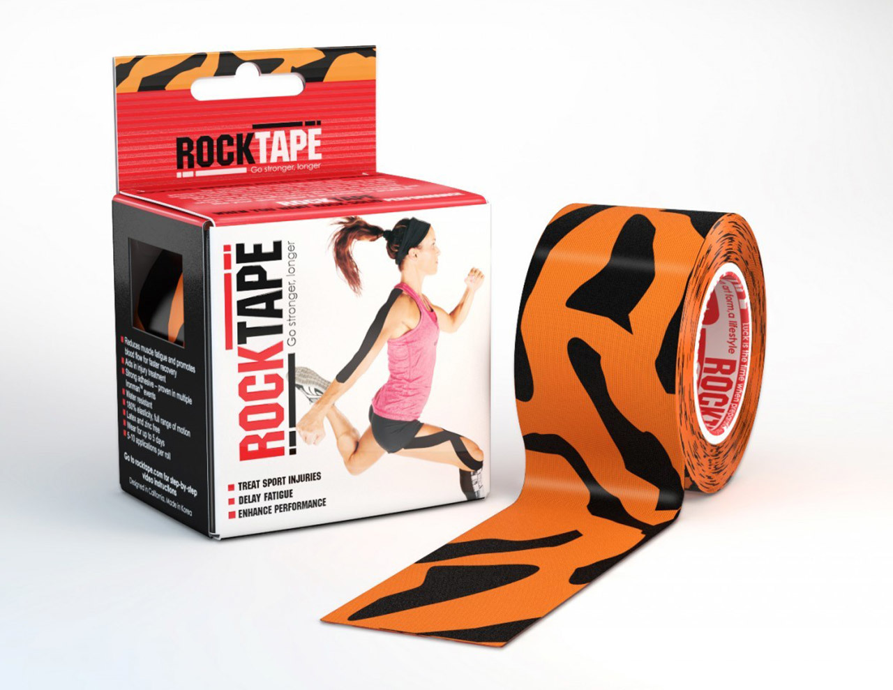 Băng dán cơ RockTape/RockTape Kinesiology Tape - Tiger