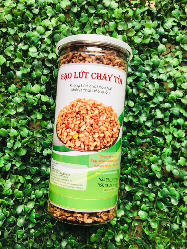 Combo 5 hũ gạo lứt cháy tỏi 300g siêu ngon