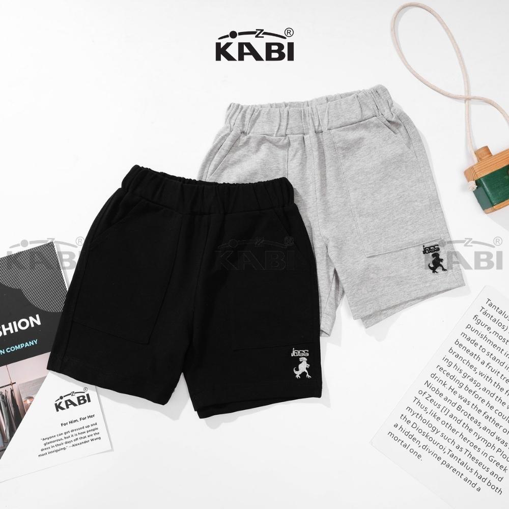 [SIÊU SALE HÈ+FREESHIP MAX 15K]Quần đùi bé trai KABI quần short thun thêu họa tiết mặc nhà chất lượng cao BQN003