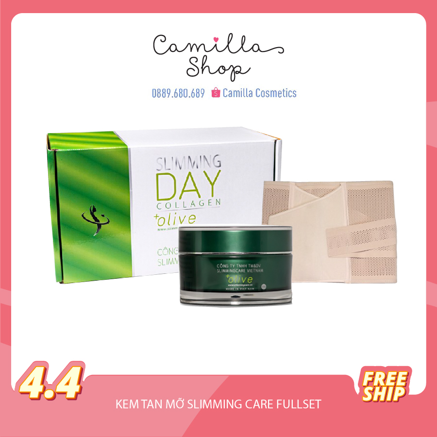 Kem tan mỡ SLIMMING CARE full set đánh tan mỡ bụng hiệu quả