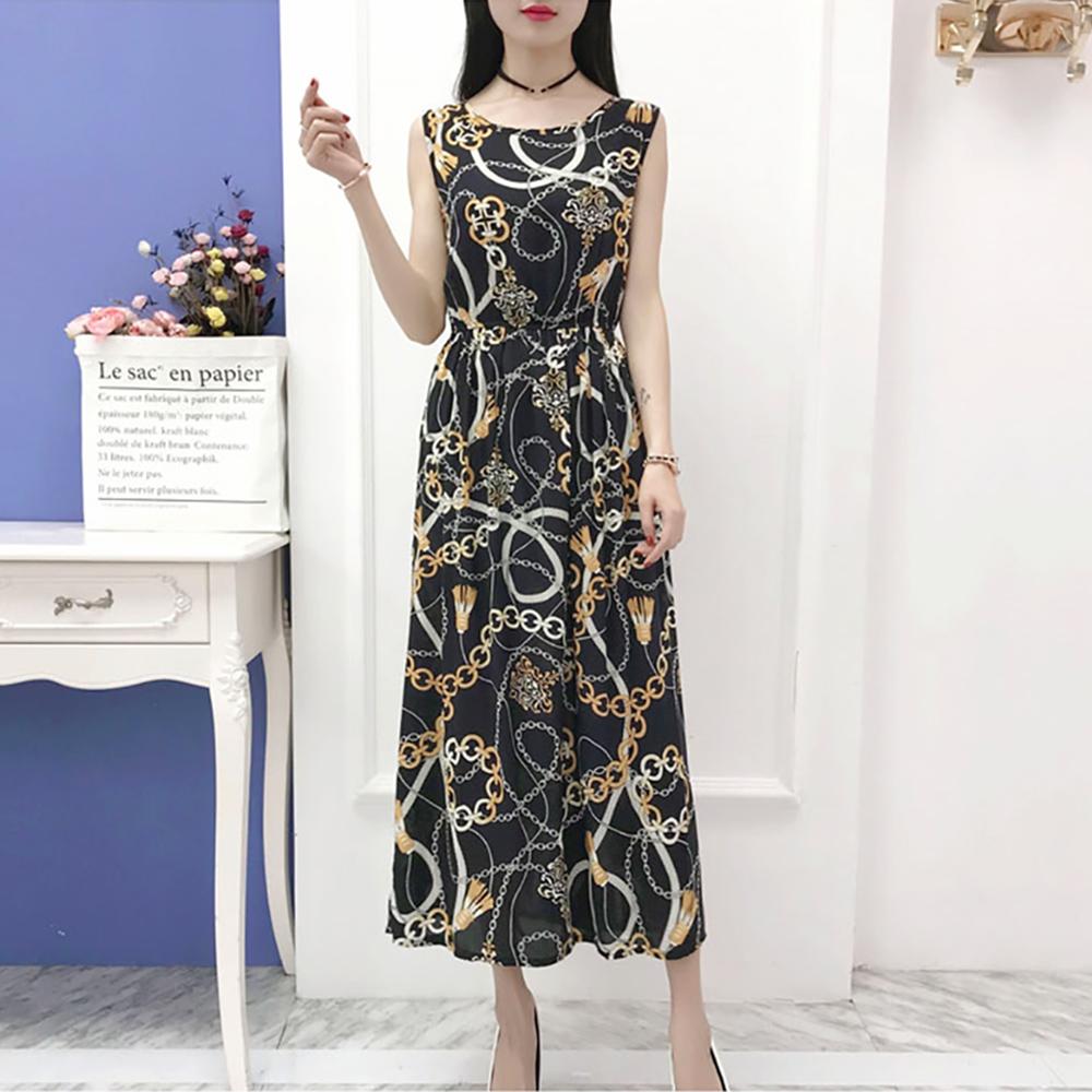 Váy đầm tone cotton maxi dài dạo chơi, đi biển - Mã 49