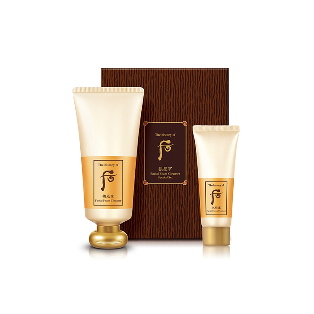 Set Sữa Rửa Mặt Dưỡng Ẩm Whoo Gongjinhyang Facial Foam Cleanser Special Set 2pcs