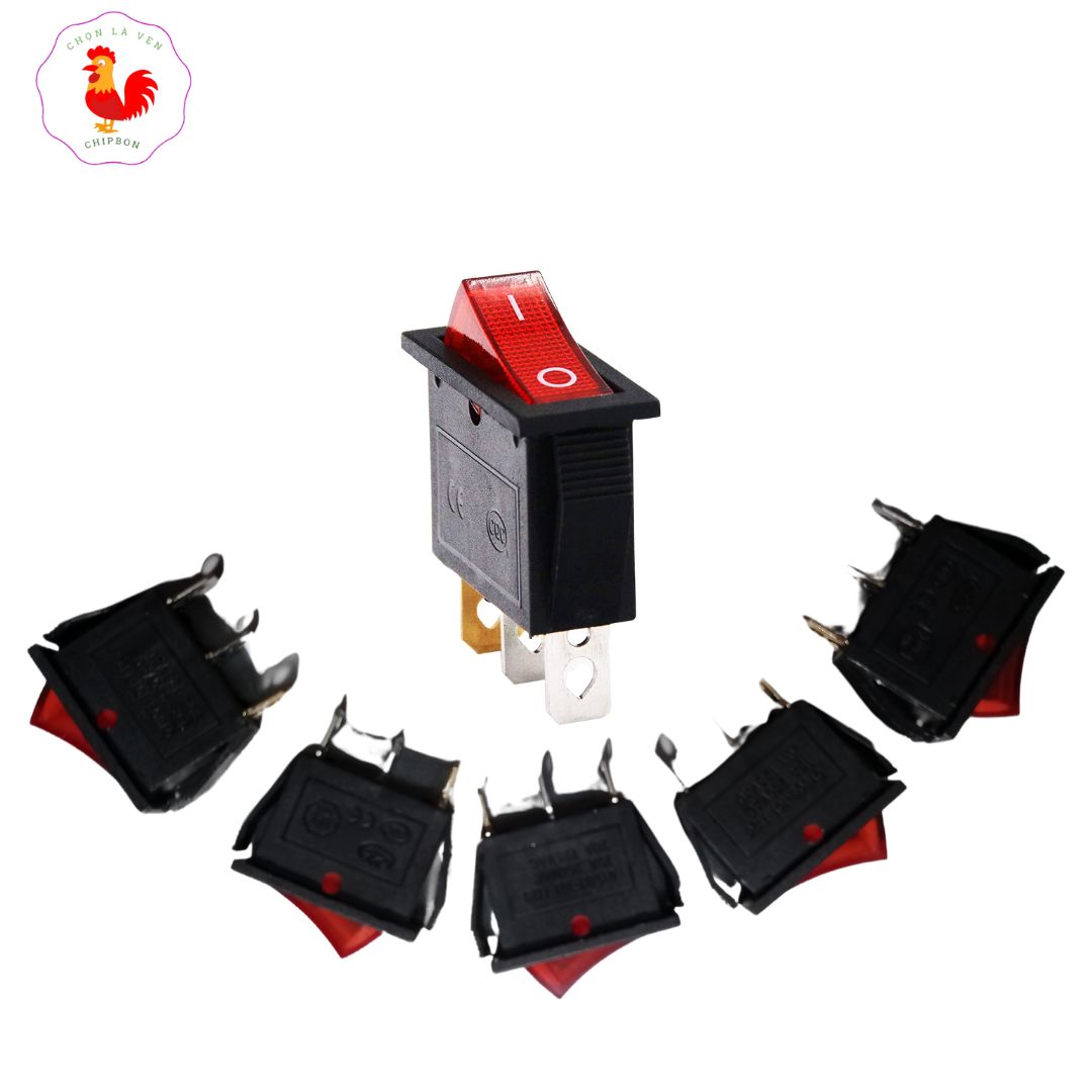 Công tắc bập bênh có đèn 15a 3 chân