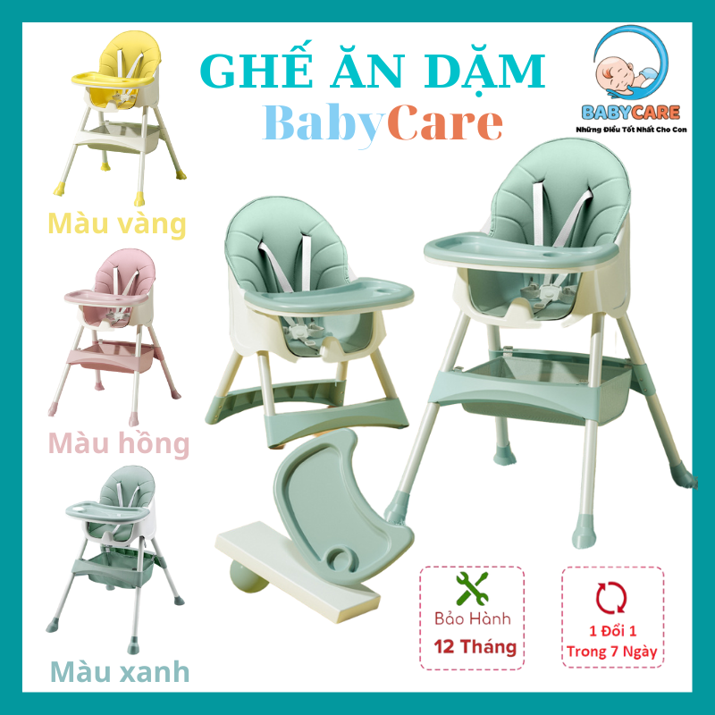 Ghế ăn dặm babycare cao cấp cho trẻ - ghế ăn dặm thông minh
