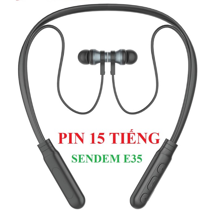 Tai Nghe Bluetooth quàng cổ Sendem E35 Kiểu Dáng Thể Thao - Sang Trọng