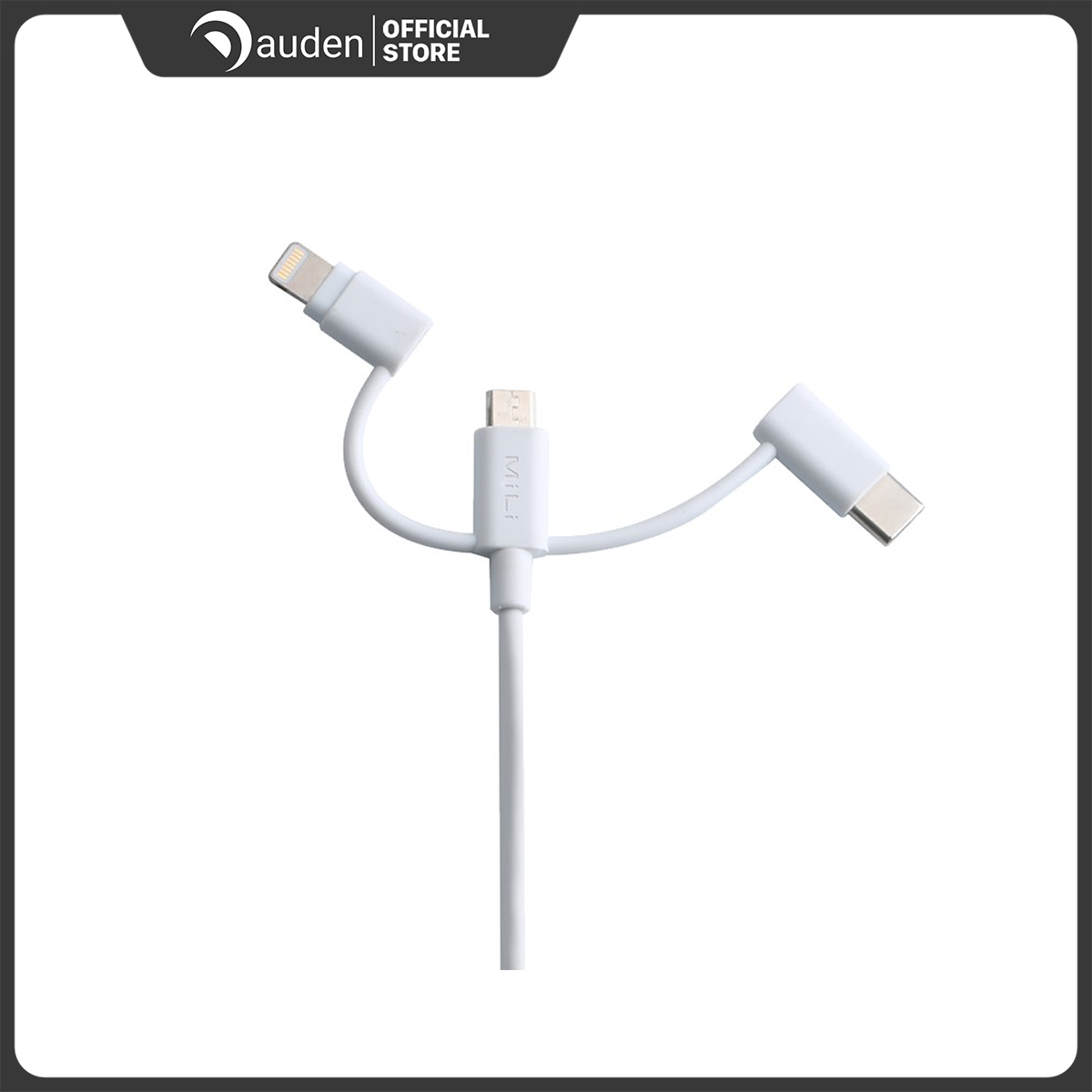 Cáp Lightning 3in1 MiLi - HI-L31 màu trắng - Dâu Đen Store