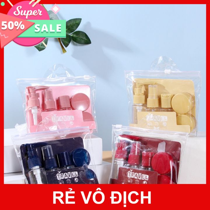 [ĐƯỢC CHỌN MÀU] Bộ Chiết Mỹ Phẩm Mini Combo Nhỏ Gọn Siêu Tiện Lợi Khi Đi Du Lịch