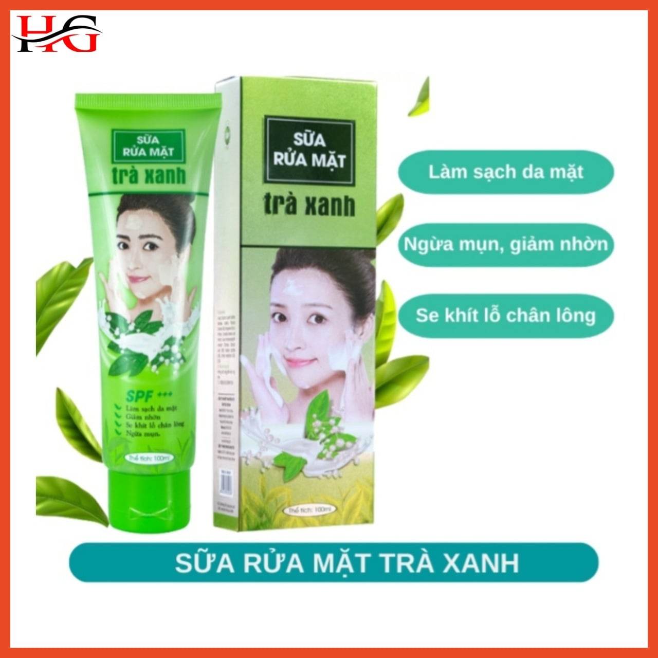 Srm Trà Xanh Miền Thảo Mộc bảo vệ da ,sạch da mặt
