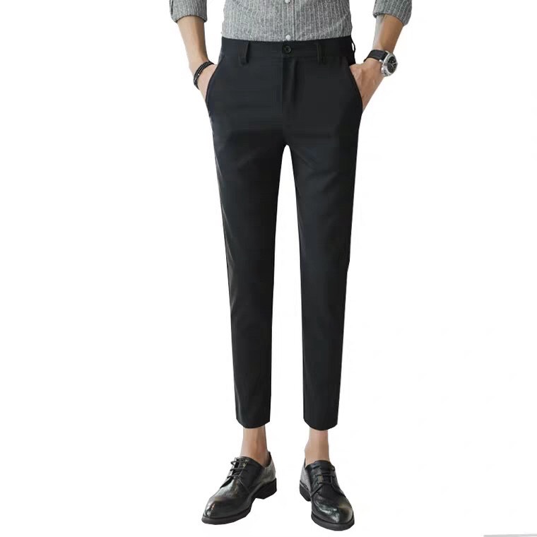 Quần Tây Nam Màu Đen Vải Dãn Phom ôm Ống Côn Nhiều Size 28, 29. 30. 31. 32, 33, 34, 35, 36, 37