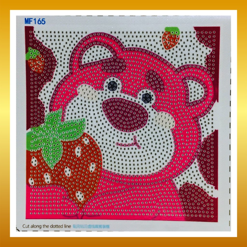 Tranh đính đá mini cute Tranh đính hạt đá sticker 3D mini siêu hạt dẻ cho bé tự trang trí phòng h
