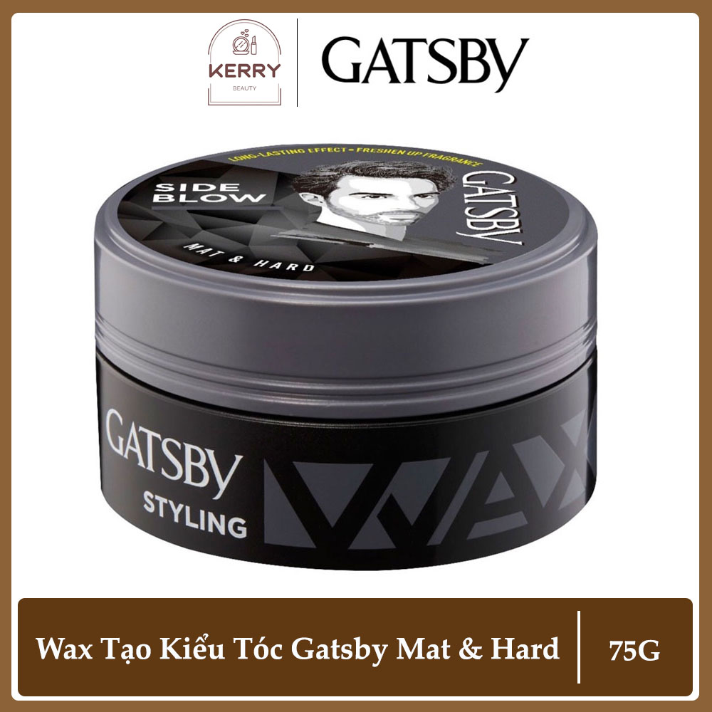 Wax tạo kiểu tóc gatsby mat & hard side blow xám 75g - date 04/2024