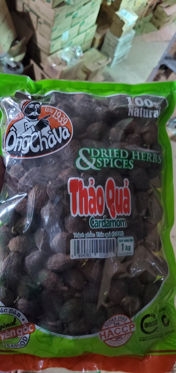 Thảo quả ông chà và đóng gói 1kg