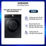 [Chỉ Giao + Lắp Hà Nội] Máy giặt sấy Samsung Bespoke Inverter giặt 12 kg - sấy 7 kg WD12DB7B85GBSV