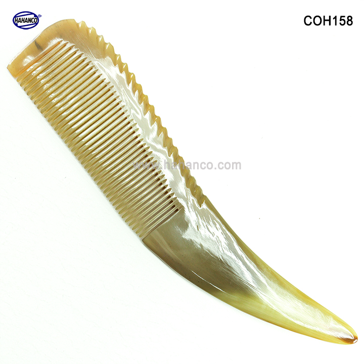 Lược sừng xuất Nhật Dáng sừng tự nhiên size XXL: 23 - 30cm - Chăm sóc tóc và da đầu bằng chất liệu tự nhiên.