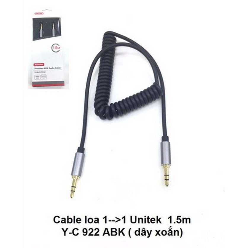 Cáp loa 1 to 1 unitek dây xoắn
