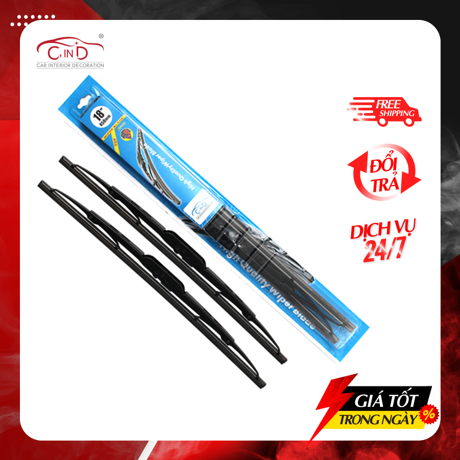 Combo 2 gạt mưa gọng sắt cind 405 - nhập khẩu chính hãng