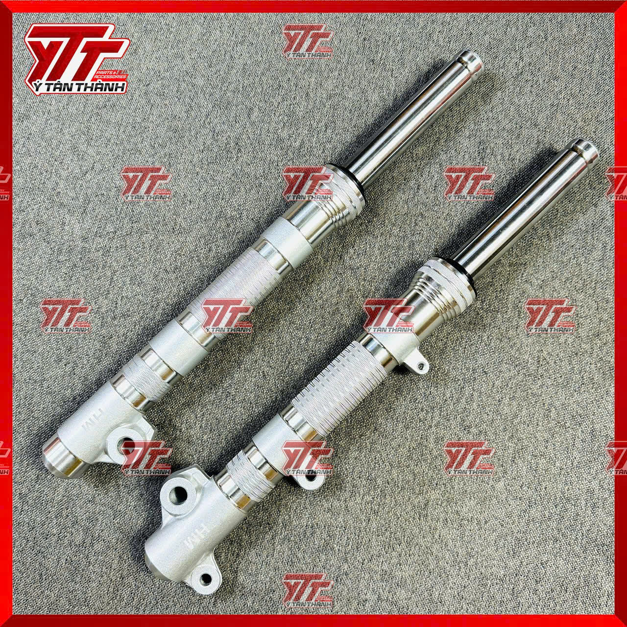 Phuộc Vario 150 phay thái Bạc cắt ty 3 phân MS02