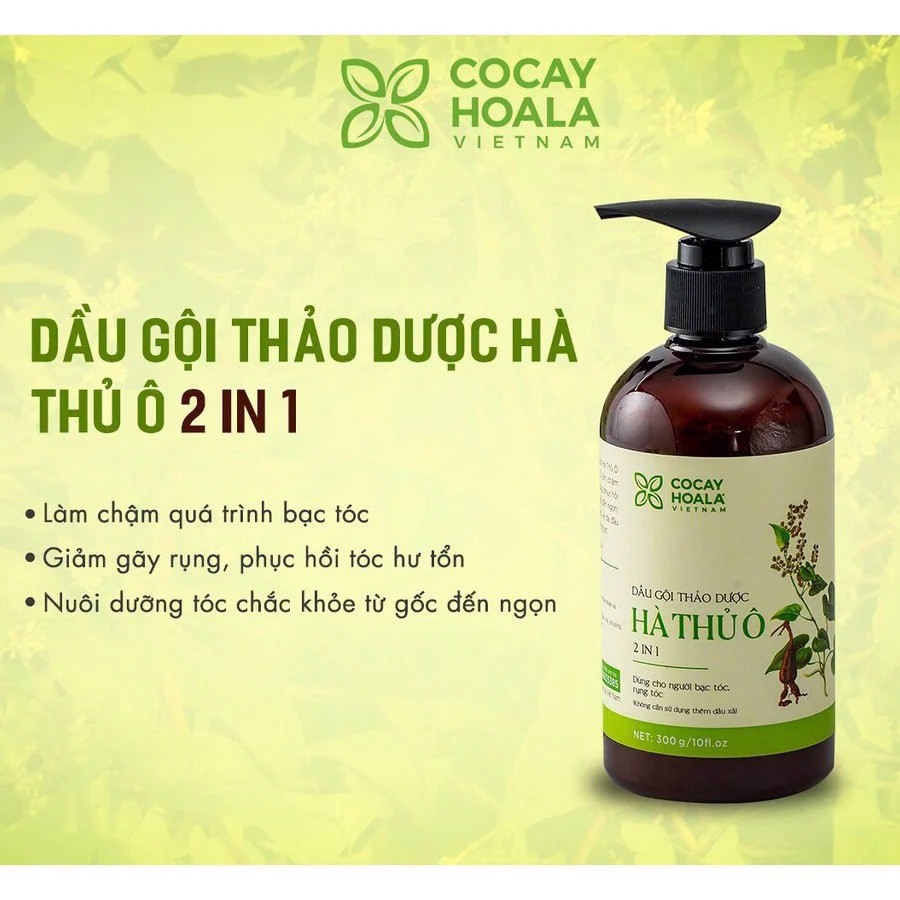 [HCM][ Hàng Chuẩn ] Dầu gội thảo dược Hà Thủ Ô 300ml - mẫu mới