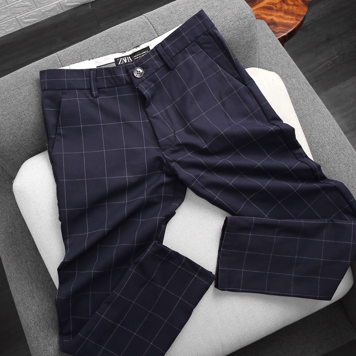 HCM QUẦN TÂY NAM CARO CAO CẤP CHẤT VẢI CO GIÃN MỀM KHÔNG NHĂN BIGSIZE 27 ĐẾN 36  TDCR5