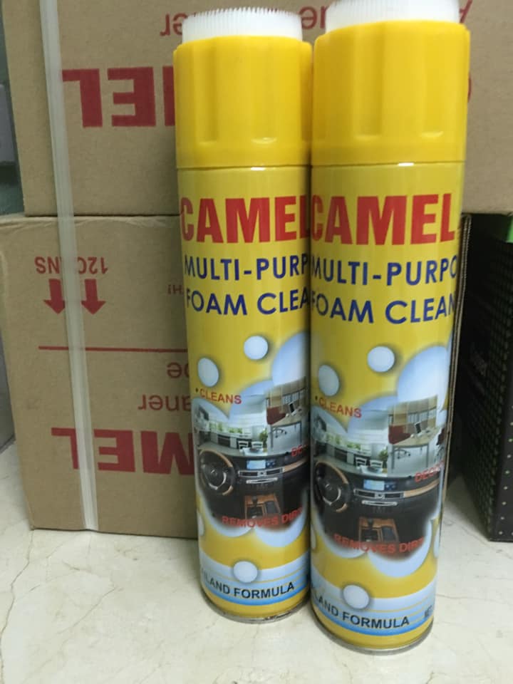 Chai xịt tẩy nội thất ô tô- văn phòng CAMEL(Combo 5 chai)