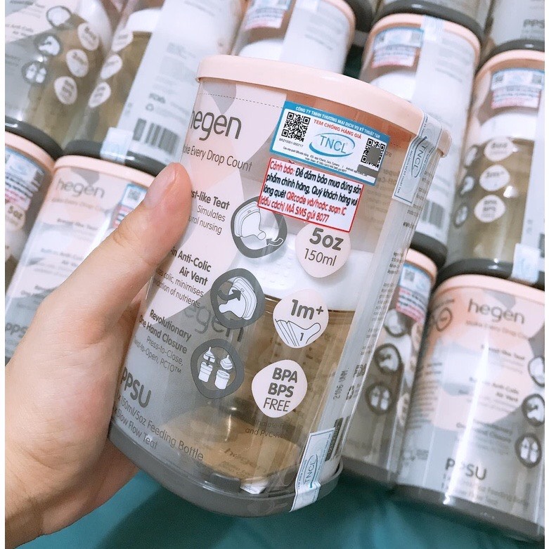 Bình sữa hegen cao cấp 150ml, 240ml- hàng chính hãng
