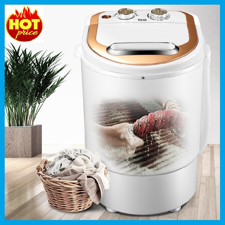 Máy giặt mini TCO XPB12-2008 giặt đồ cho bé, đồ lót, 2.2kg đồ, tia UV khử khuẩn, máy giặt sinh viên nhỏ gọn