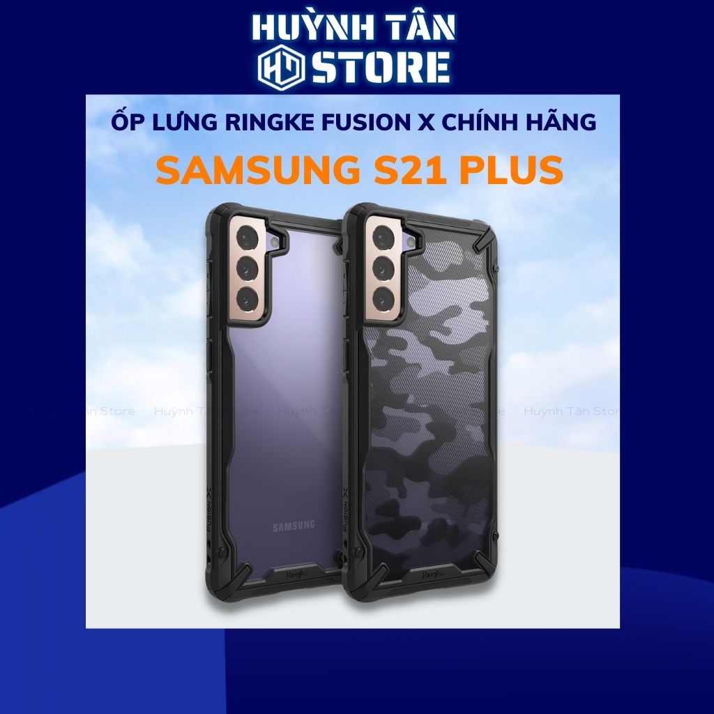 Ốp lưng s21 plus RINGKE chính hãng trong suốt chống sốc FUSION X chống ố vàng phụ kiện điện thoại huỳnh tân