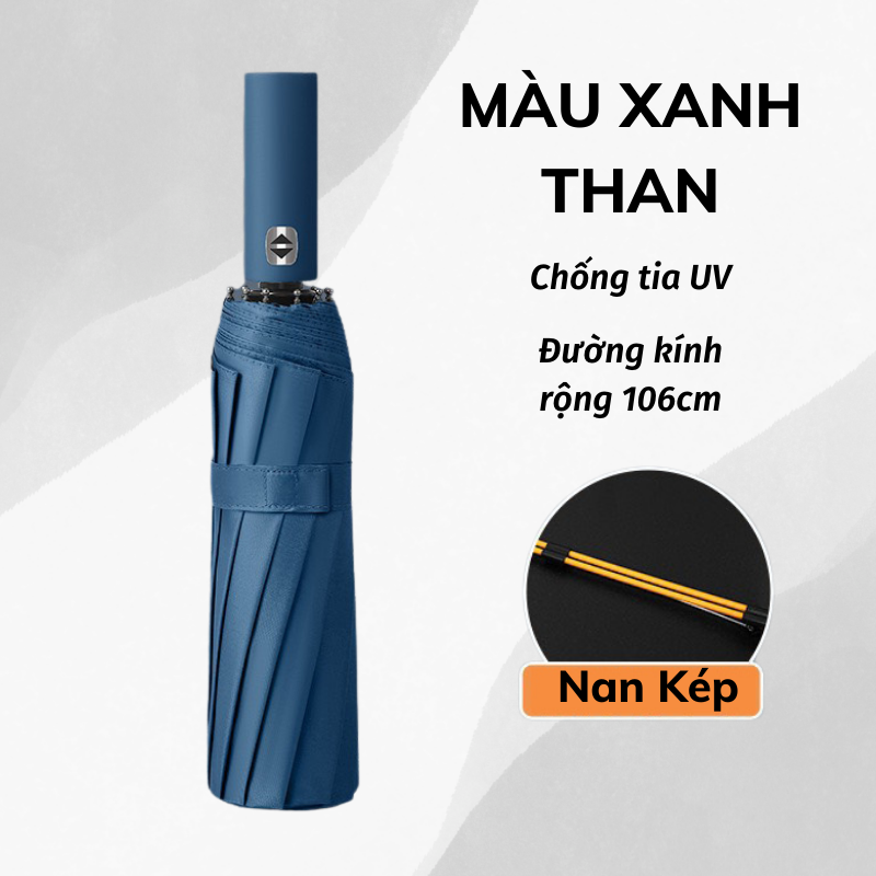 Ô Che Nắng Dù Che Mưa Có 24 Nan Chắc Chắn Đóng Mở Tự Động Chống Tia UV LEON STORE