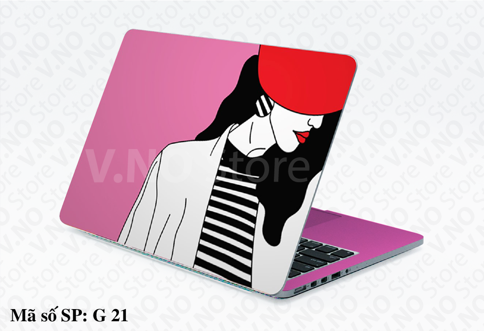 [HCM]Miếng dán laptop  IT GIRL cho các dòng máy dell/asus/acer/macbook/. . . V.No