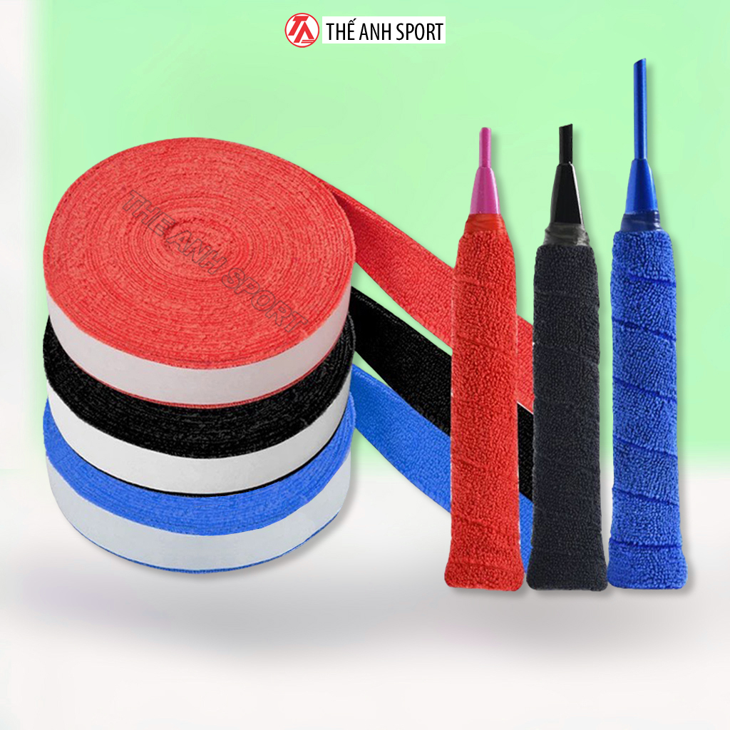[Hoàn tiền MAX] Cuốn Cán Vợt Cầu Lông Bằng Vải Dài 10m Sử Dụng Nhiều Lần