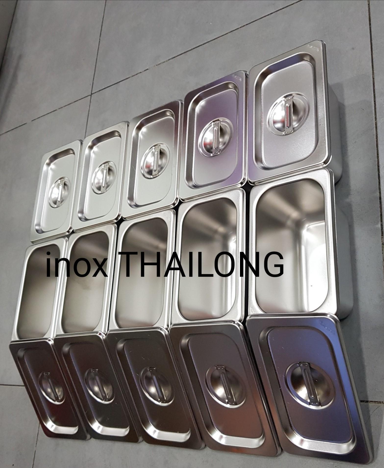 khay inox đựng thạch trà sữa D:10cm x R:17cm x C:10cm (combo 10 bộ)