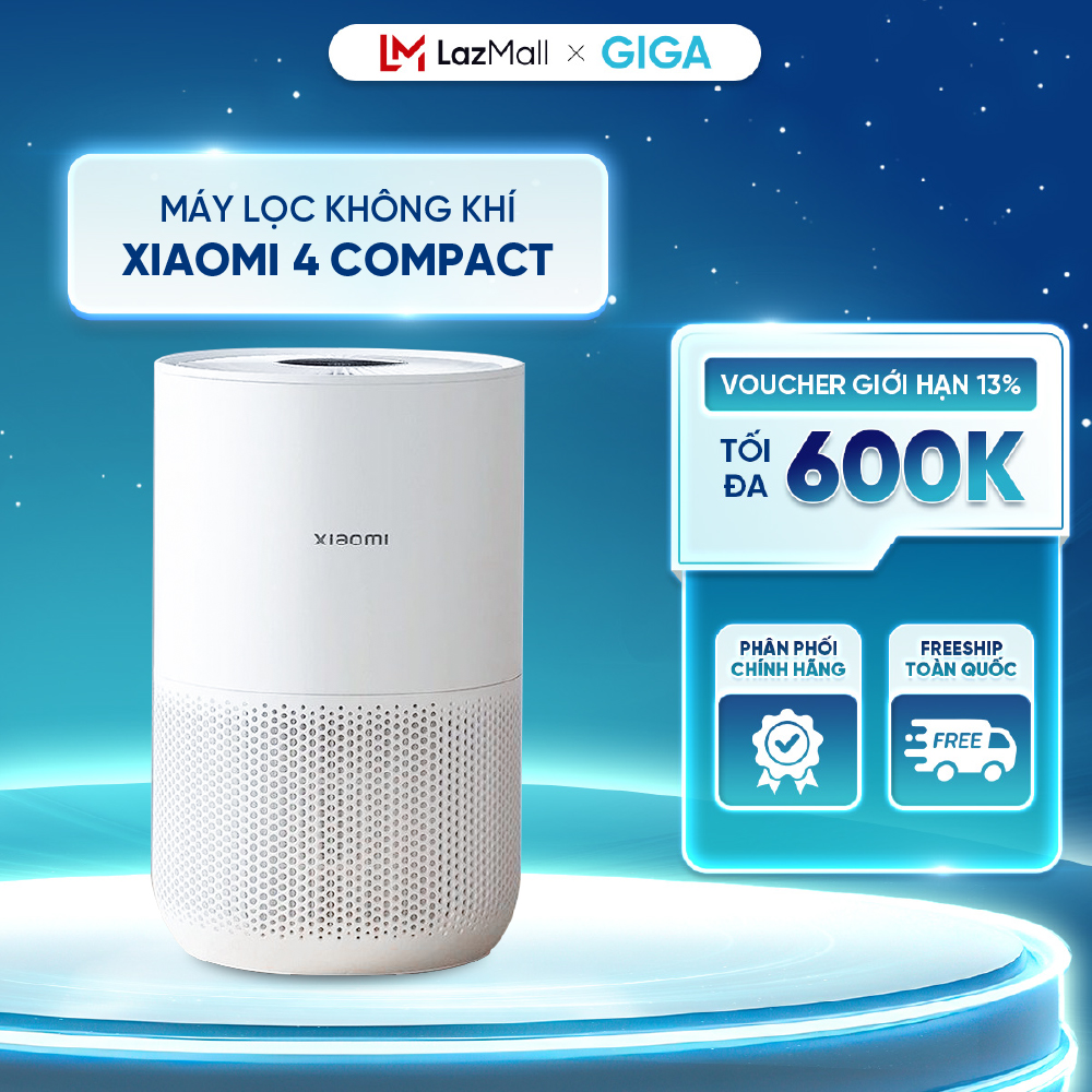 [ Hỏa tốc HN - HCM ]  Máy lọc không khí Xiaomi Mi Air Purifier 4 Compact chính hãng - Máy lọc không khí mini - Máy lọc không khí phòng nhỏ