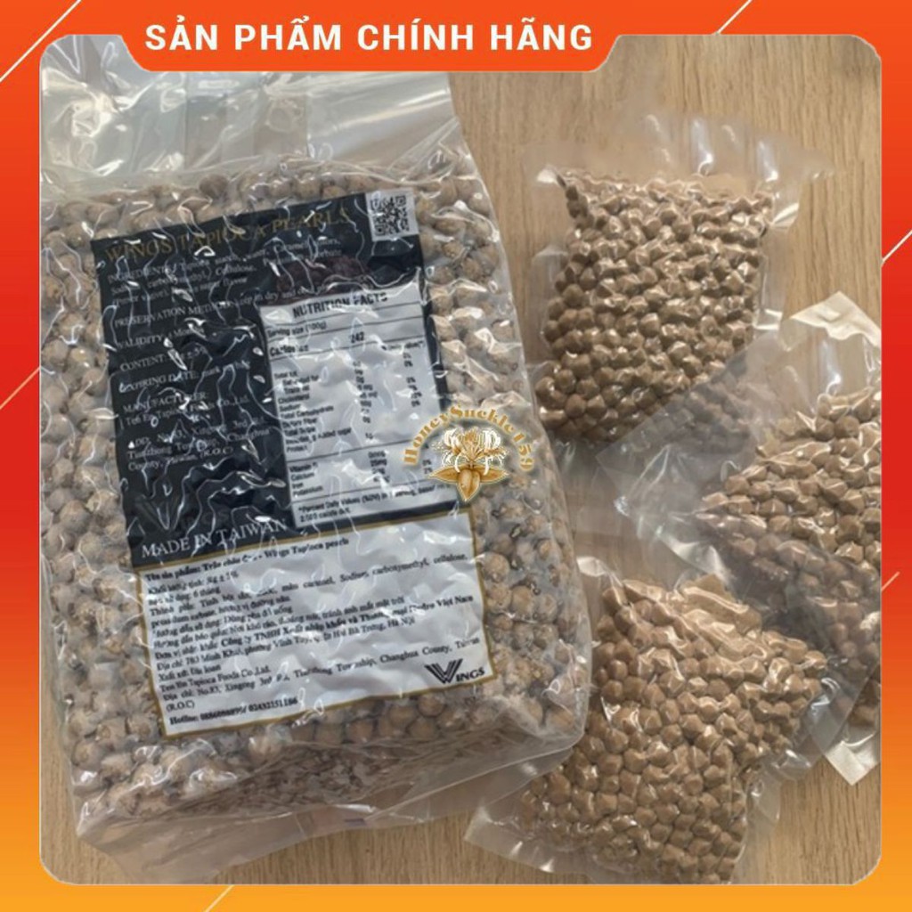 Trân châu đen đài loan wings gói chia nhỏ 200g