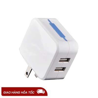 Củ sạc 2 cổng usb cho ipad kingleen 5v 2.1a