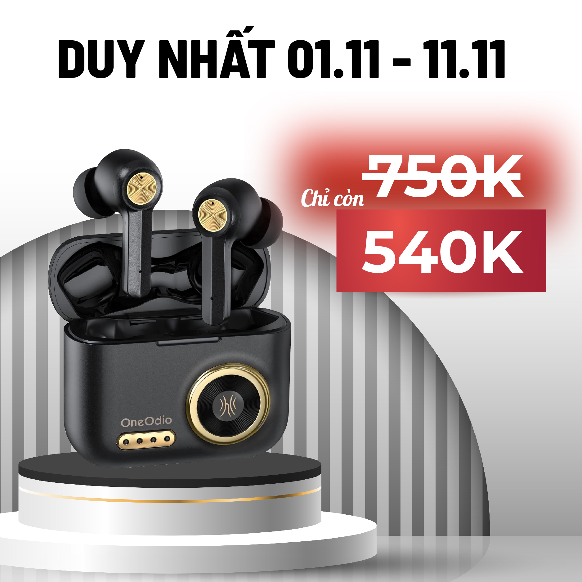 Tai nghe oneodio f2 bluetooth 5.0 âm thanh hifi