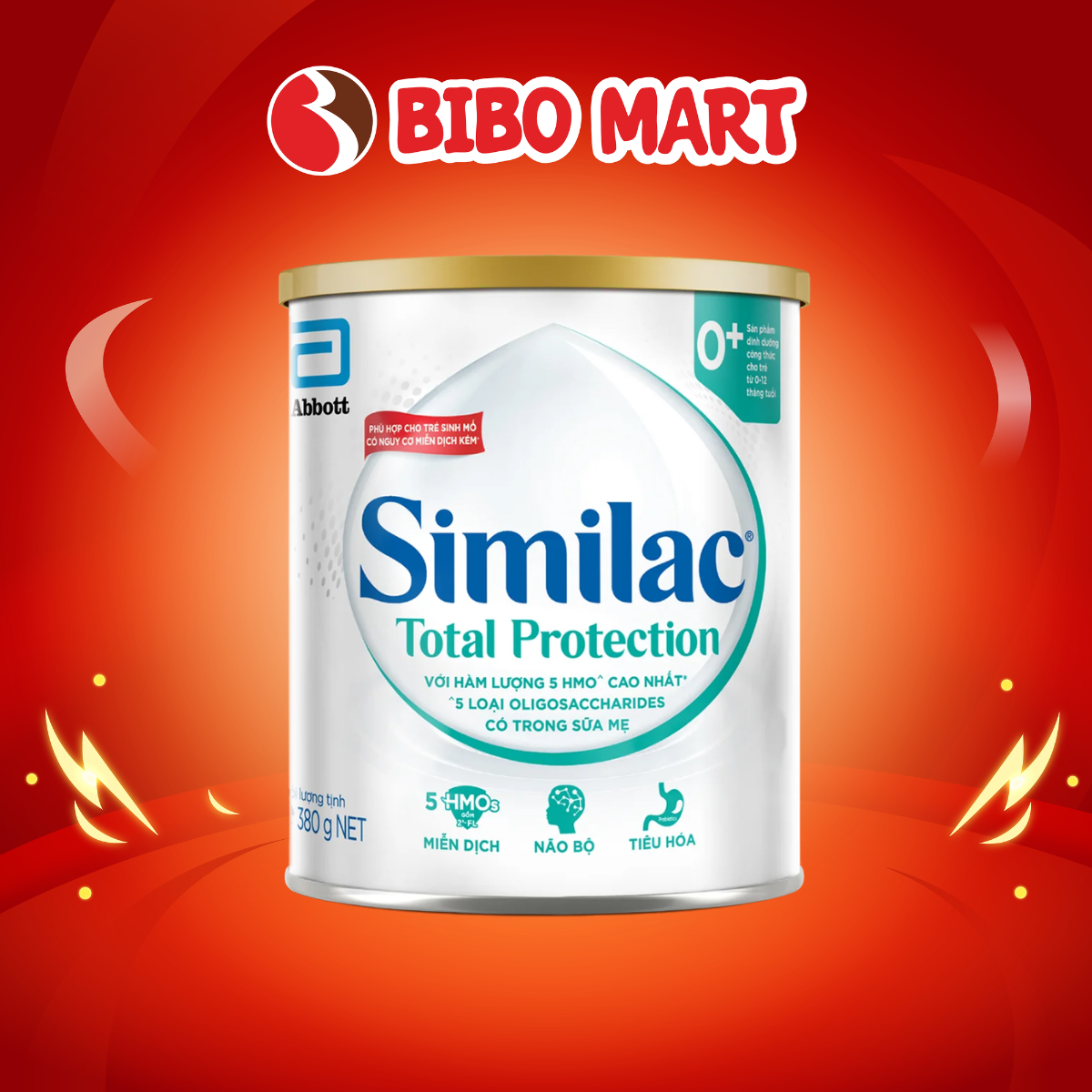 Sữa Bột Similac Total Protection 0+ Cho Bé Lon 380g 800g Phát Triển Toàn Diện - Bibo Mart