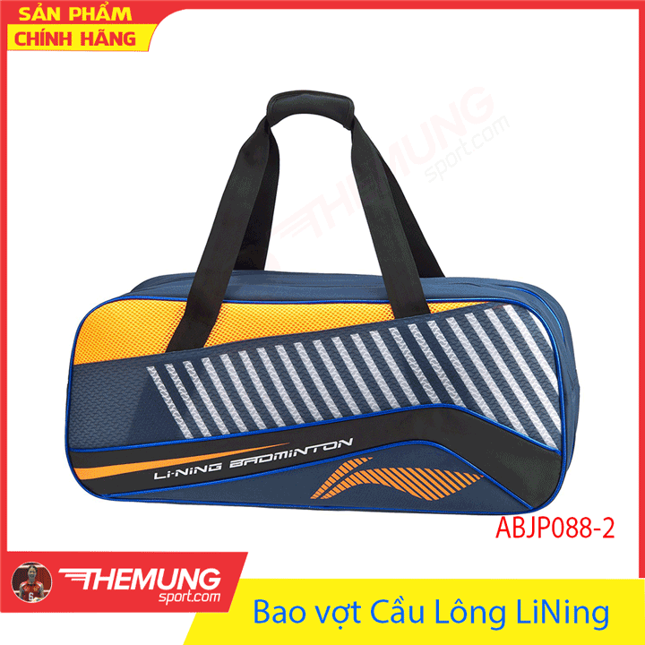 Bao vợt cầu lông lining abjp088-2 xanh vàng