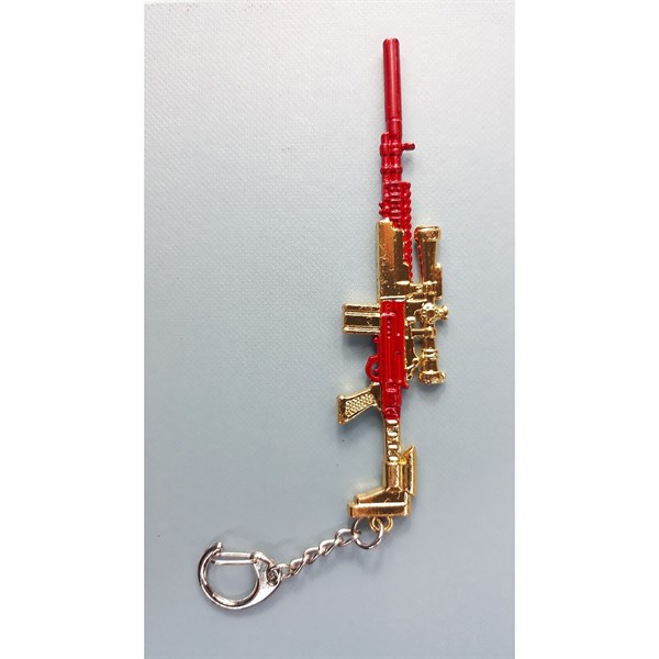 [HCM]Móc khóa mô hình trong Game PUBG Mẫu MK-S-MK14 Màu Vàng Đỏ