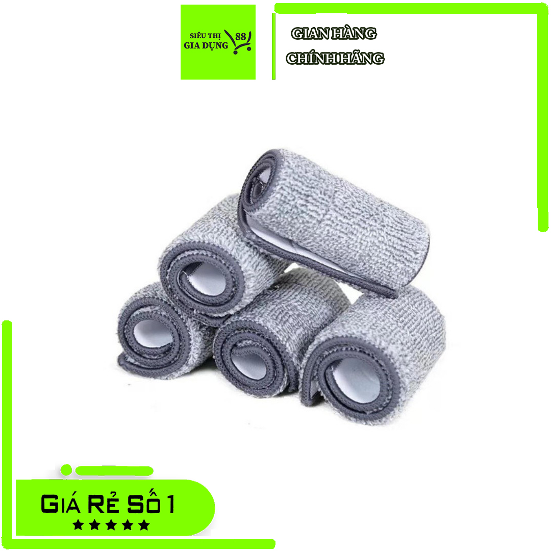 Combo 5 miếng lau thay thế dành cho cây và bộ lau nhà chữ nhật