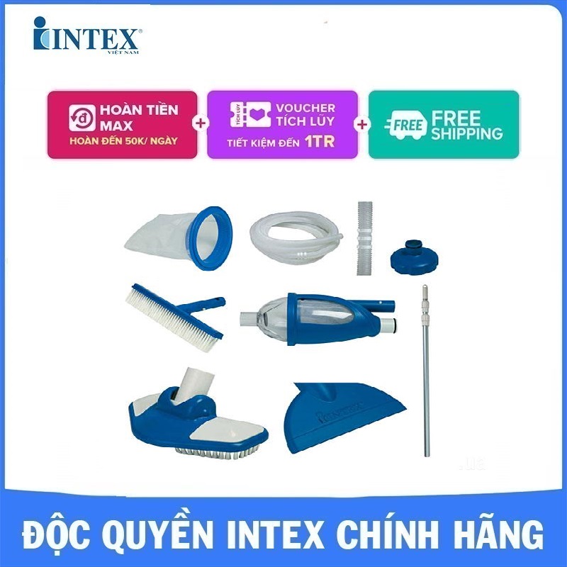 Bộ vệ sinh bể đa năng cao cấp Intex 28003