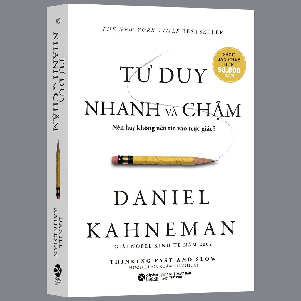 Sách - tư duy nhanh và chậm bia mềm