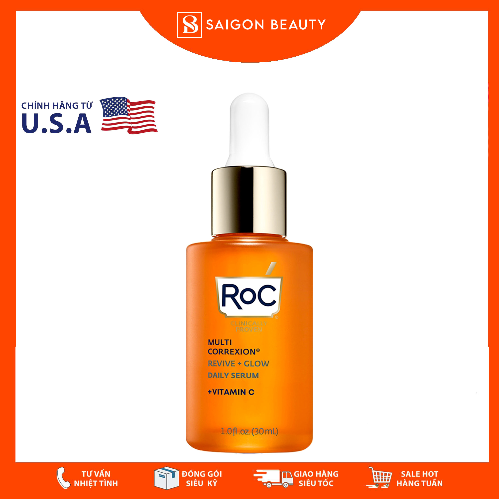 Tinh chất RoC Multi Correxion Revive + Glow Vitamin C Daily Serum