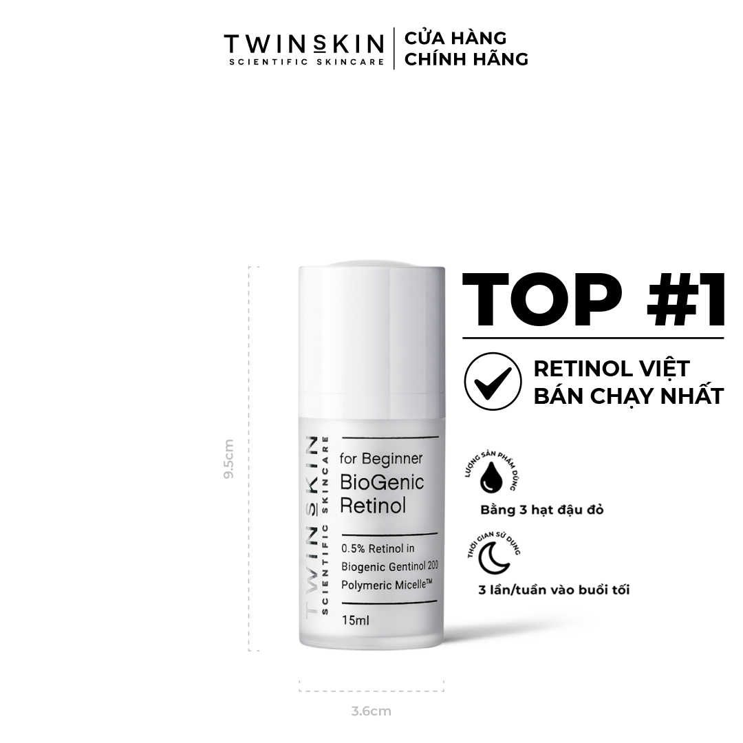 HOÀN TIỀN 15% - [HCM]Biogenic Retinol 0.5% For Beginner – Kem Dưỡng Da Ngừa Lão Hóa Giảm Mụn Travel Size