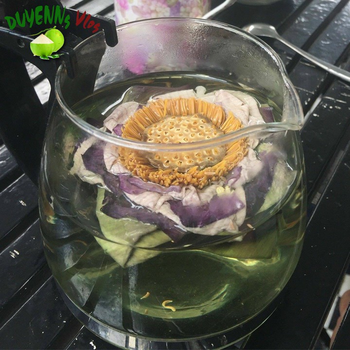 Trà Hoa Sen Huế nguên bông sấy thăng hoa
