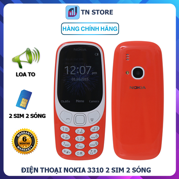 Phone Nokia 3310 - 2 Sim 2 wave-camera 2 MP-warranty 6 months