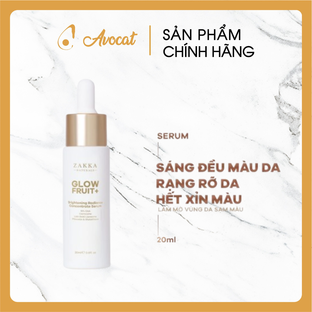 [Mẫu mới] ] Serum Vitamin C Zakka Naturals GlowFruit+ Brightening Radiance Concentrate