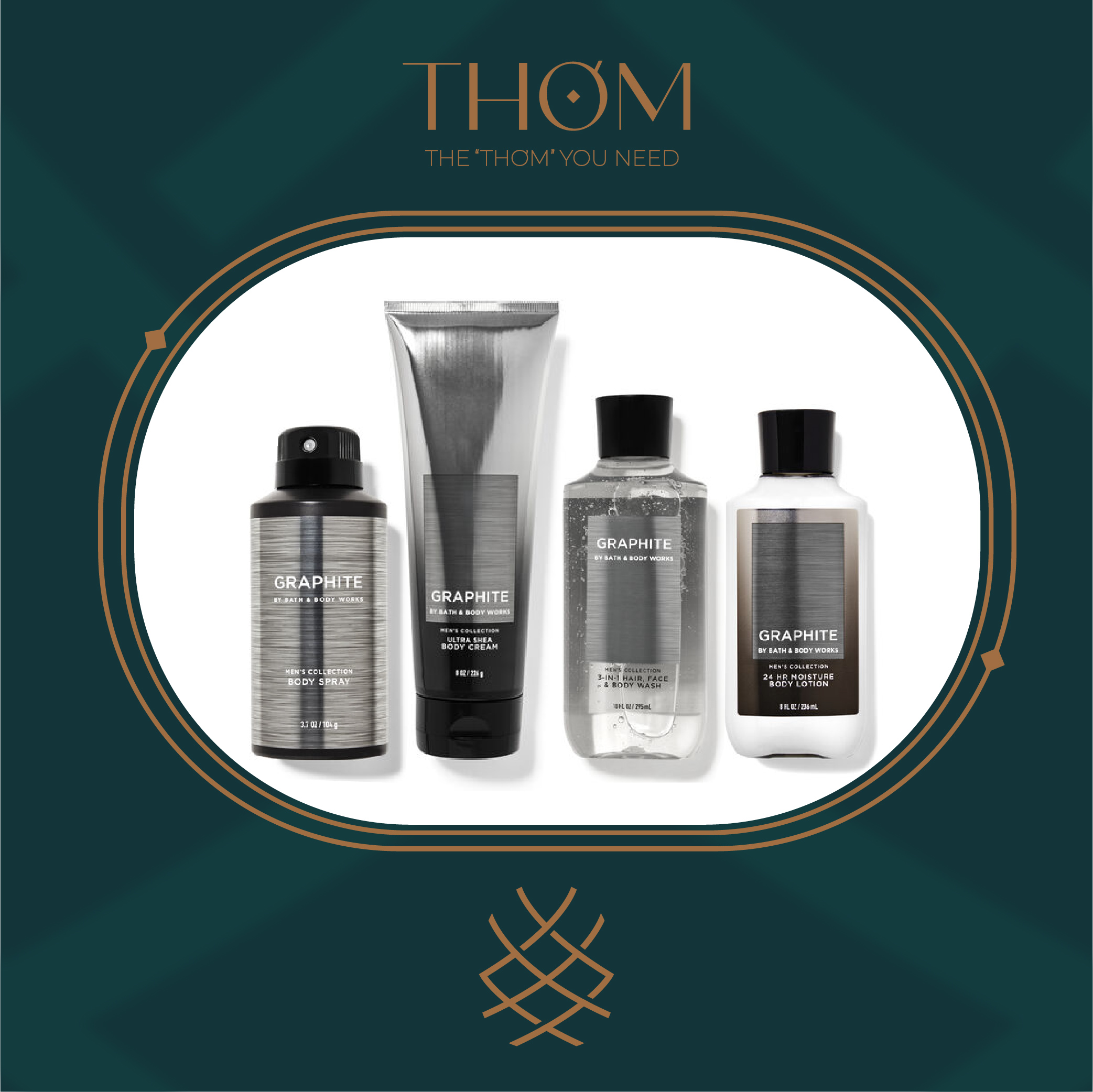 [HCM]GRAPHITE | SẢN PHẨM TẮM DƯỠNG XỊT THƠM KHỬ MÙI BATH & BODY WORKS DÀNH CHO NAM BODY SRPAY SHOWER GEL LOTION