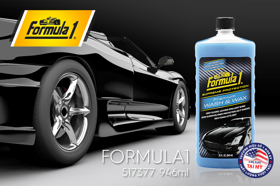Nước rửa xe có chất đánh bóng cao cấp formula1 517377 946ml