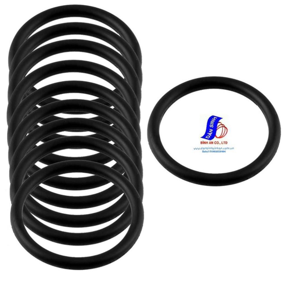 Dày 2mm, Đường kính trong Từ 110mm đến 150mm x ,Gioăng cao su Oring NBR