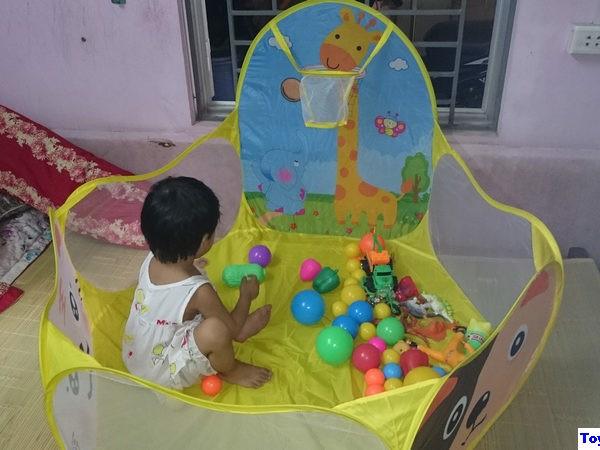Lều bóng hươu cao cổ - lều banh nhà chơi cho bé yêu 120cm (không kèm bóng)